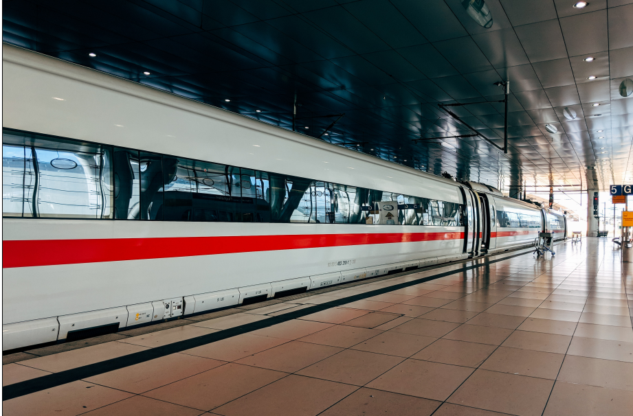 Train in a station